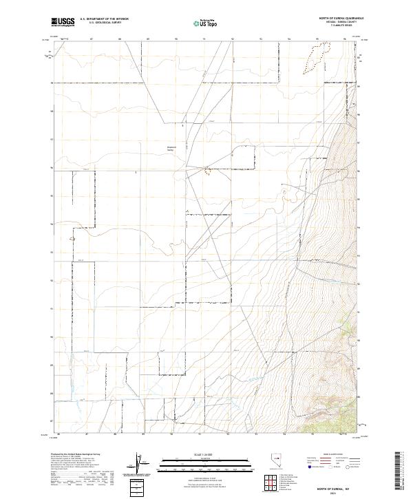 USGS Topographic Map – North of Eureka