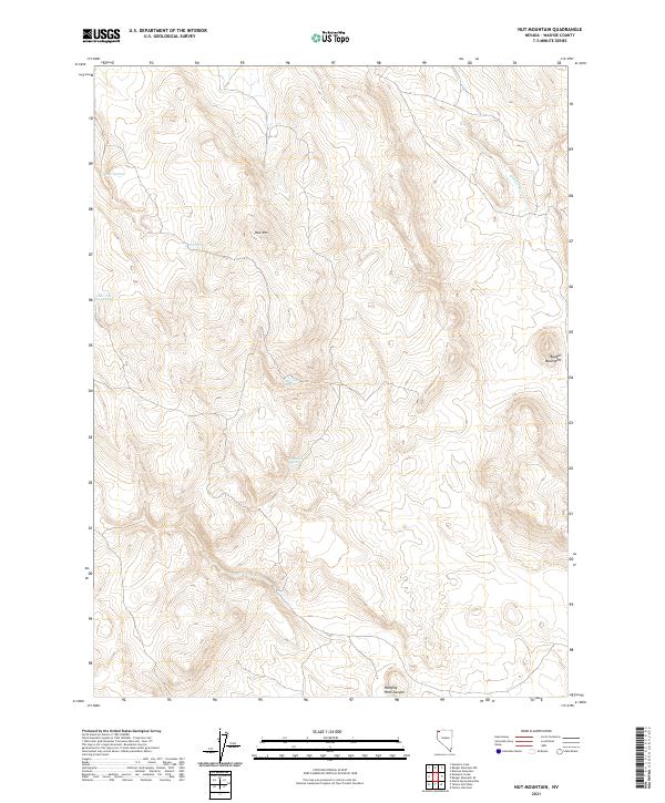 USGS Topographic Map – Nut Mountain