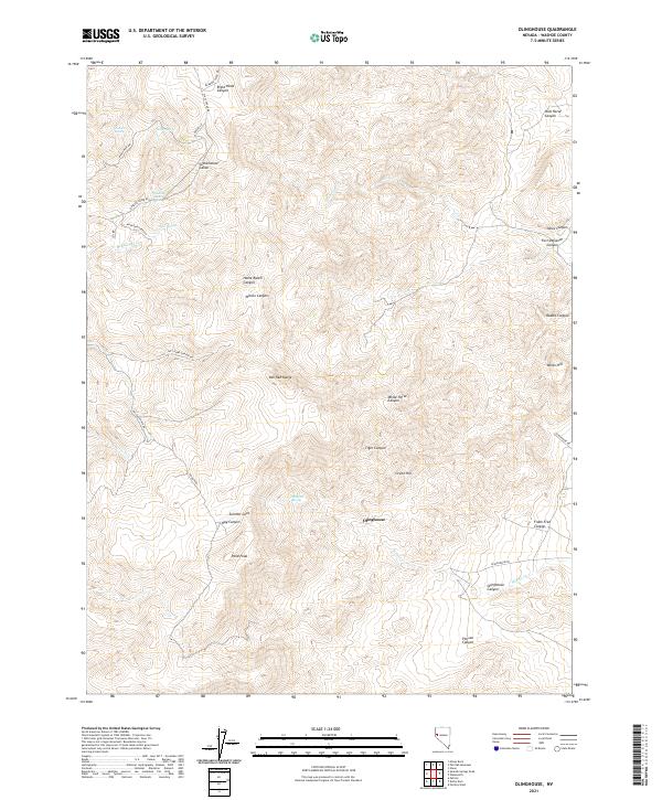 USGS Topographic Map – Olinghouse