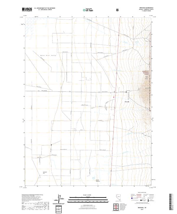 USGS Topographic Map – Orovada