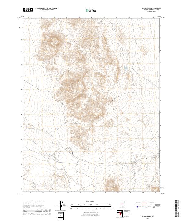 USGS Topographic Map – Outlaw Springs