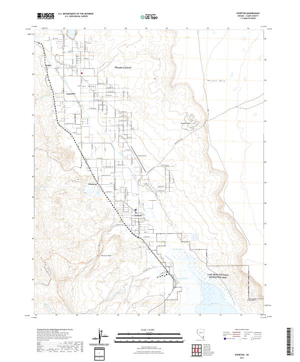 USGS Topographic Map – Overton