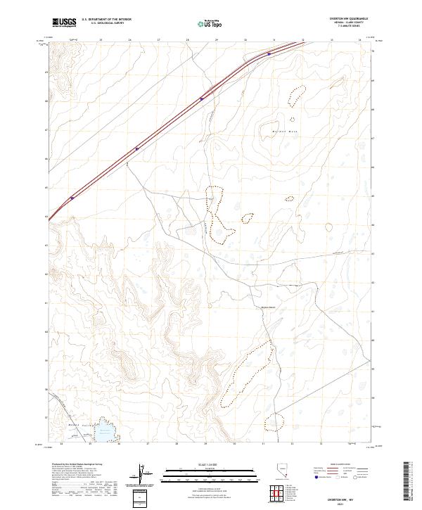 USGS Topographic Map – Overton NW