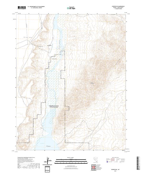 USGS Topographic Map – Overton SE