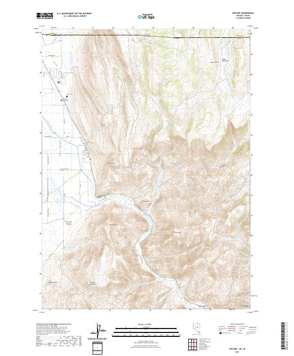 2021 Map of Owyhee, 2021 Print
