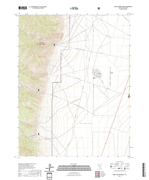 USGS Topographic Map – Pablo Canyon Ranch