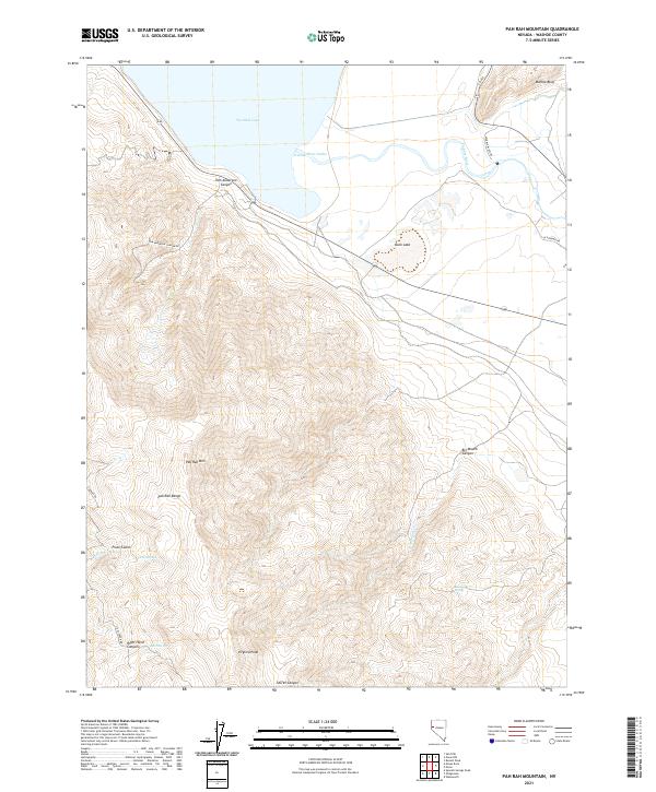 USGS Topographic Map – Pah Rah Mountain