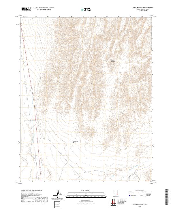 USGS Topographic Map – Pahranagat Wash