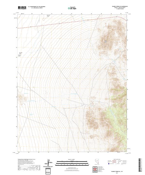 USGS Topographic Map – Pahroc Spring SE
