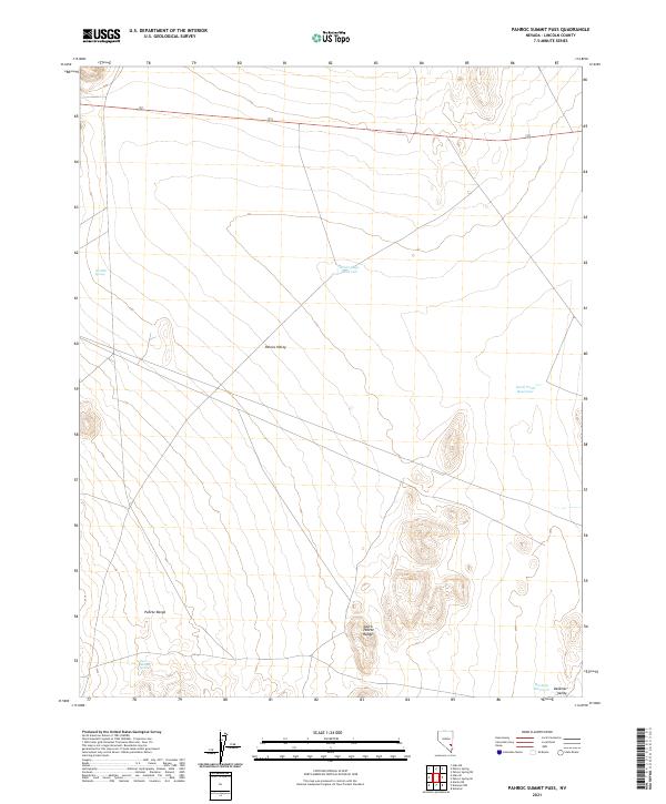 USGS Topographic Map – Pahroc Summit Pass