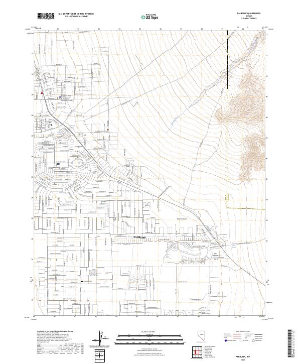 USGS Topographic Map – Pahrump