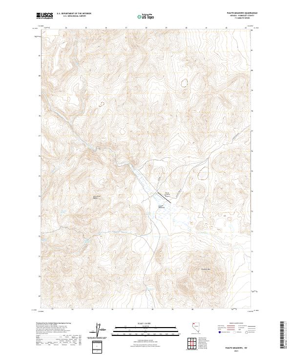 USGS Topographic Map – Paiute Meadows