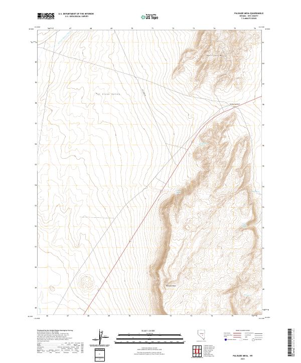 USGS Topographic Map – Palisade Mesa