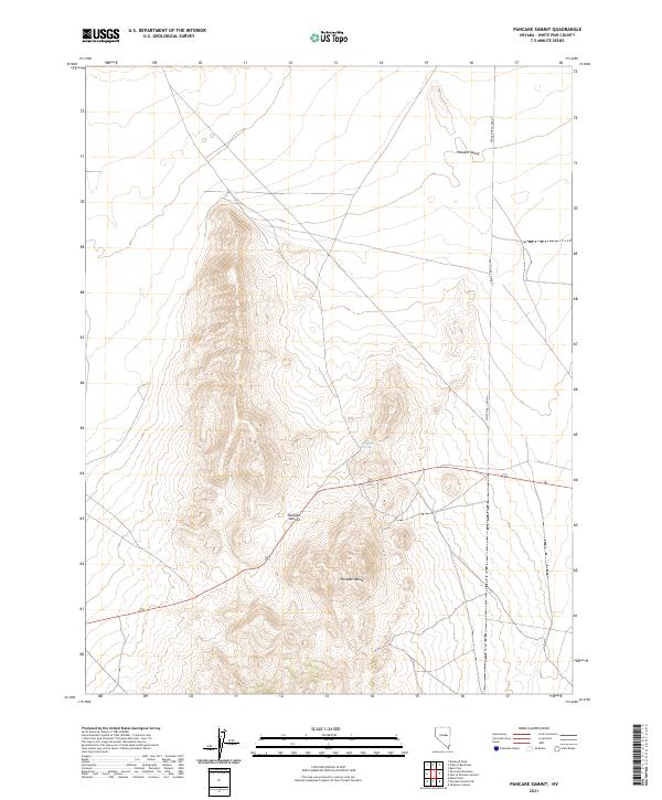 USGS Topographic Map – Pancake Summit