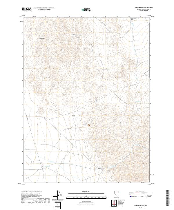 USGS Topographic Map – Panther Canyon