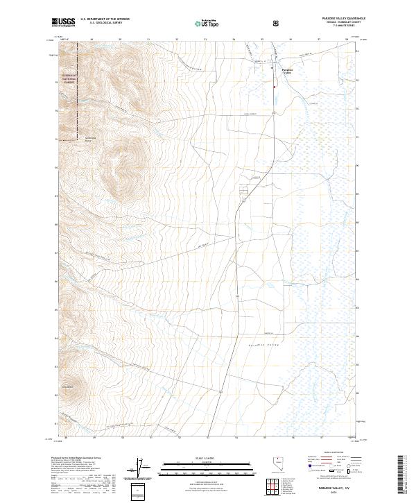 USGS Topographic Map – Paradise Valley