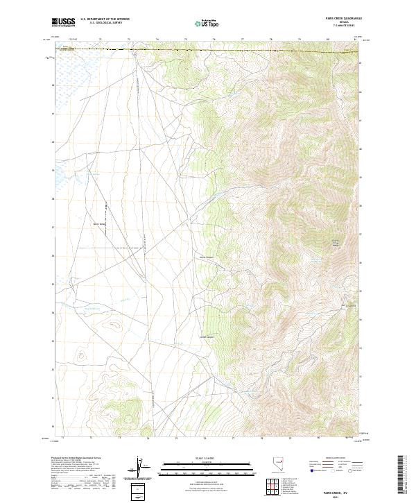USGS Topographic Map – Paris Creek