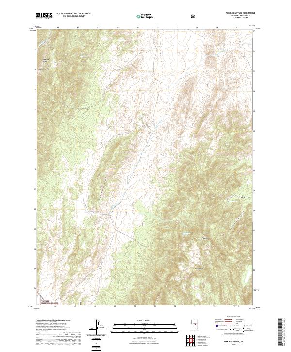 USGS Topographic Map – Park Mountain