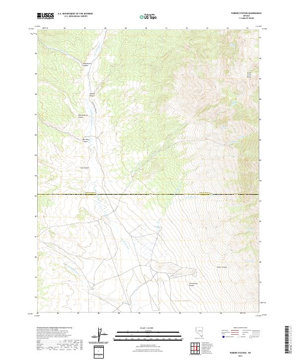 USGS Topographic Map – Parker Station