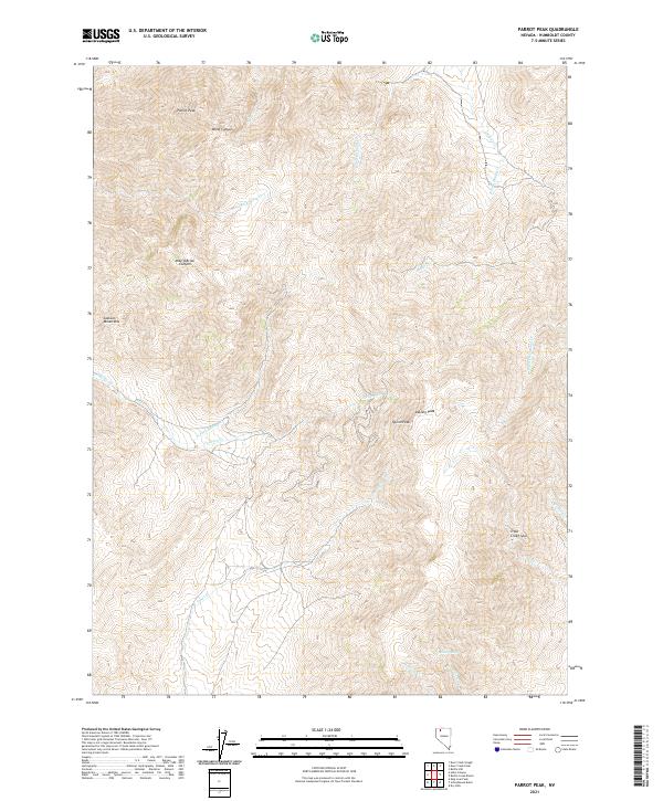 USGS Topographic Map – Parrot Peak