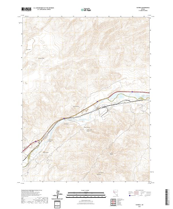 USGS Topographic Map – Patrick