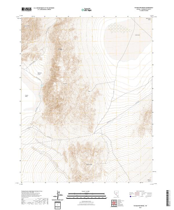USGS Topographic Map – Paymaster Ridge
