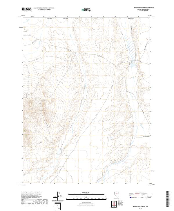 USGS Topographic Map – Pete Hanson Creek