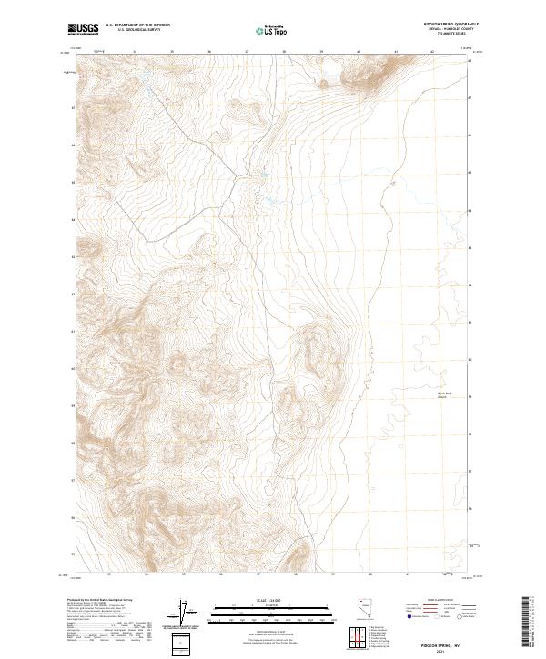 USGS Topographic Map – Pidgeon Spring