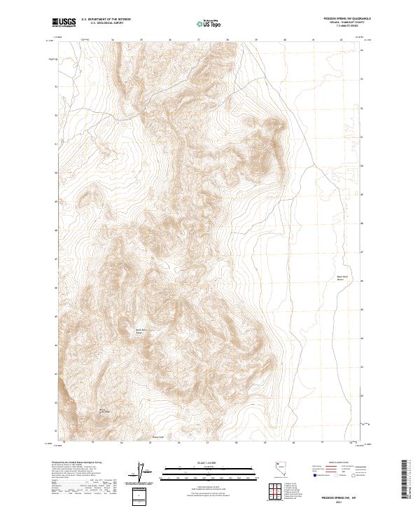 USGS Topographic Map – Pidgeon Spring SW