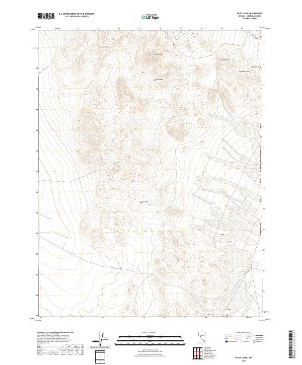 USGS Topographic Map – Pilot Cone