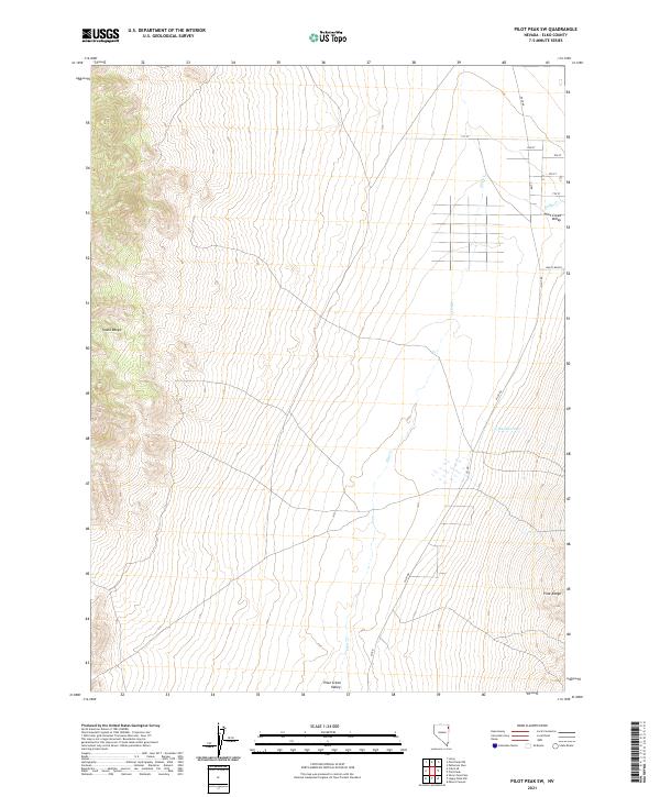 USGS Topographic Map – Pilot Peak SW