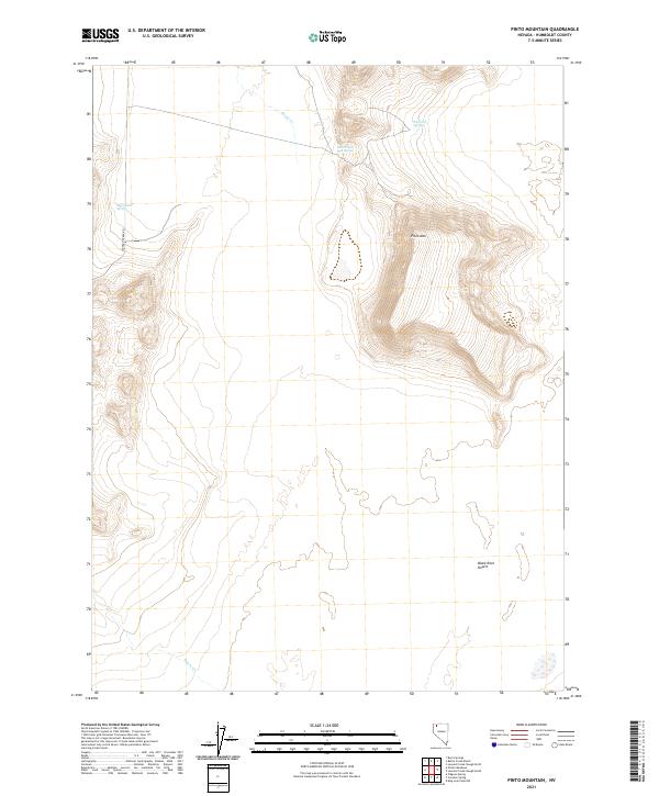 USGS Topographic Map – Pinto Mountain
