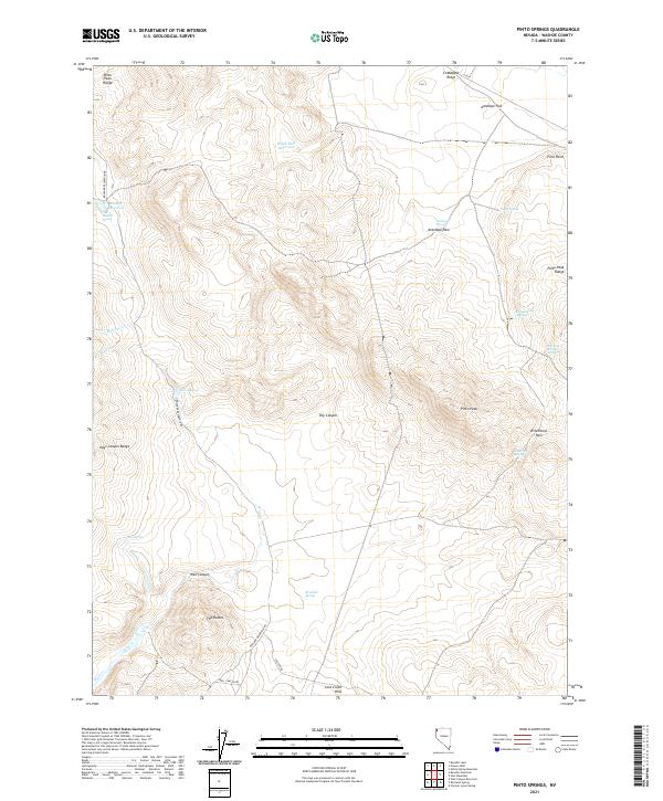 USGS Topographic Map – Pinto Springs