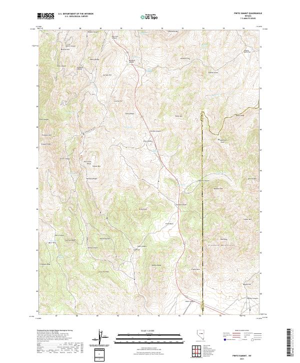 USGS Topographic Map – Pinto Summit