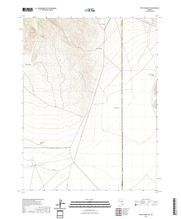 USGS Topographic Map – Pinto Summit SW