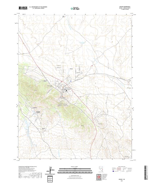 USGS Topographic Map – Pioche