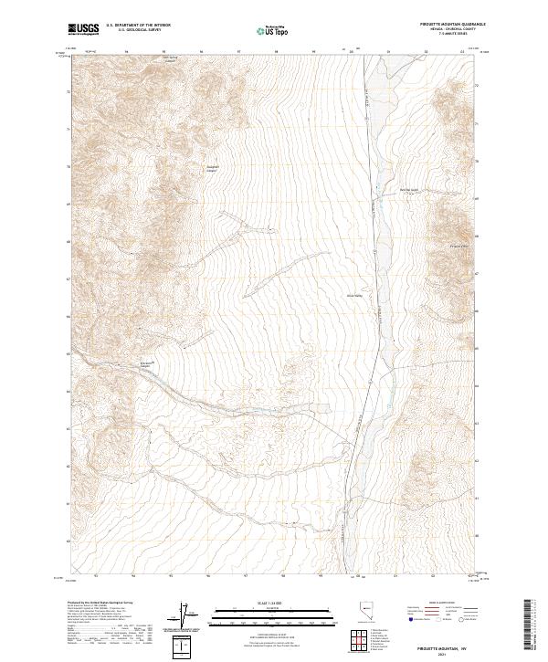 USGS Topographic Map – Pirouette Mountain