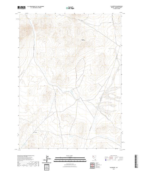 USGS Topographic Map – Placerites
