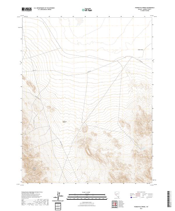 USGS Topographic Map – Poinsettia Spring