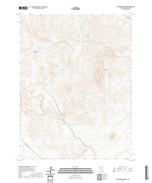 USGS Topographic Map – Poker Brown Spring