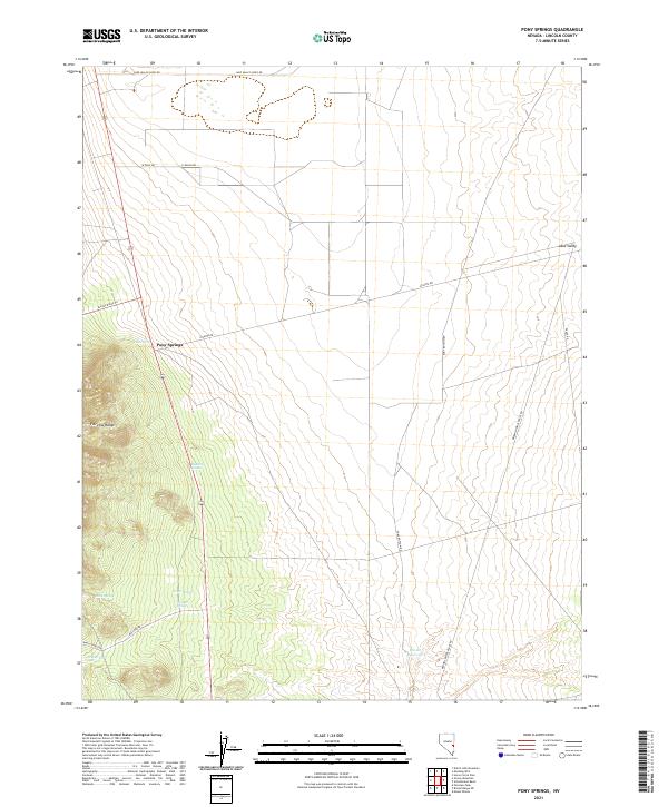 USGS Topographic Map – Pony Springs