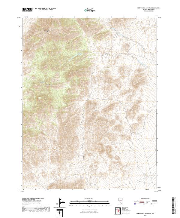 USGS Topographic Map – Portuguese Mountain