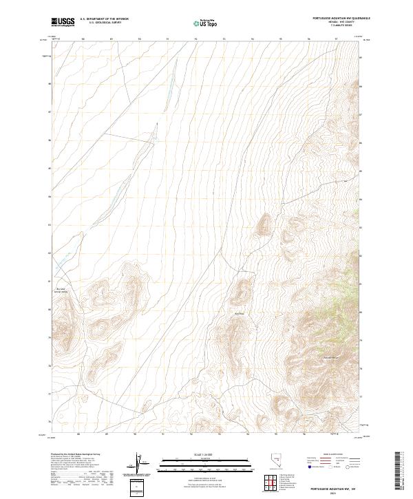 USGS Topographic Map – Portuguese Mountain NW