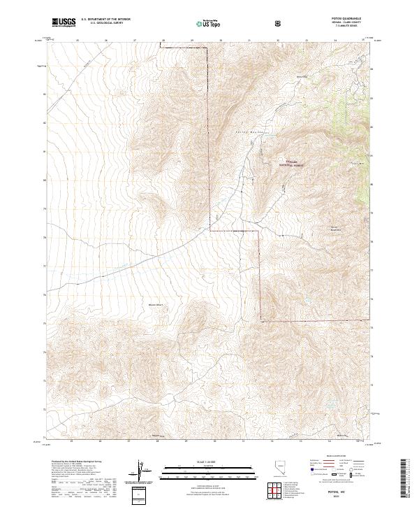 USGS Topographic Map – Potosi