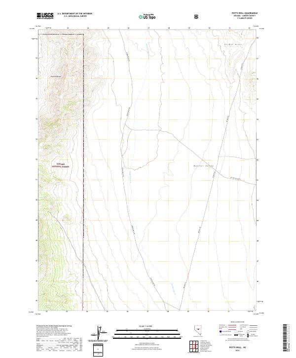 2021 Map of Potts Well, 2021 Print