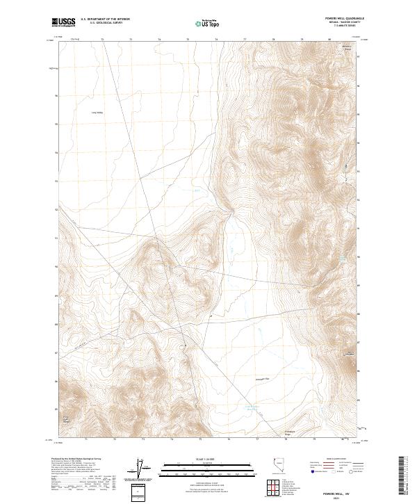 USGS Topographic Map – Powers Well