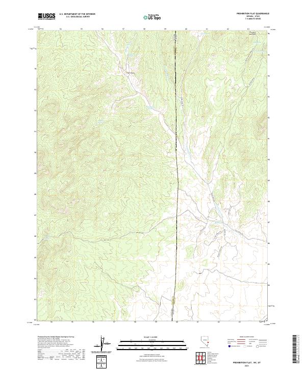 USGS Topographic Map – Prohibition Flat