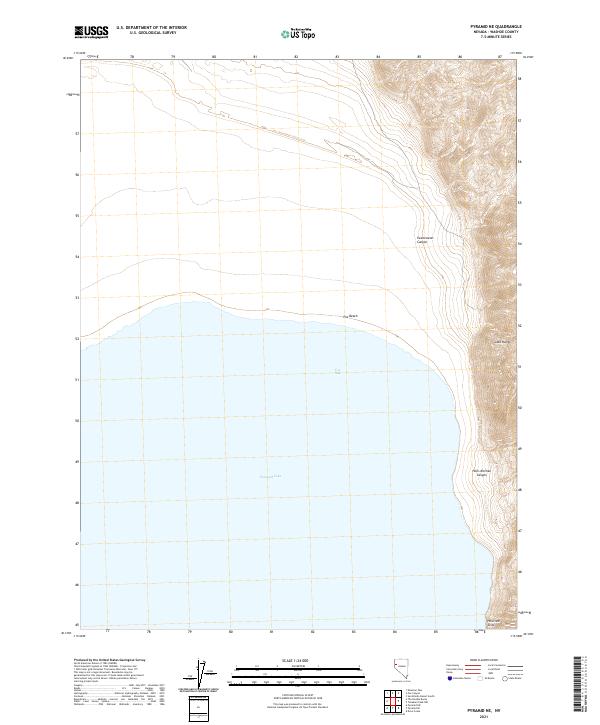 USGS Topographic Map – Pyramid NE