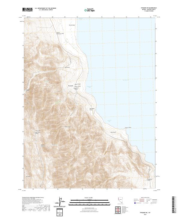 USGS Topographic Map – Pyramid SW