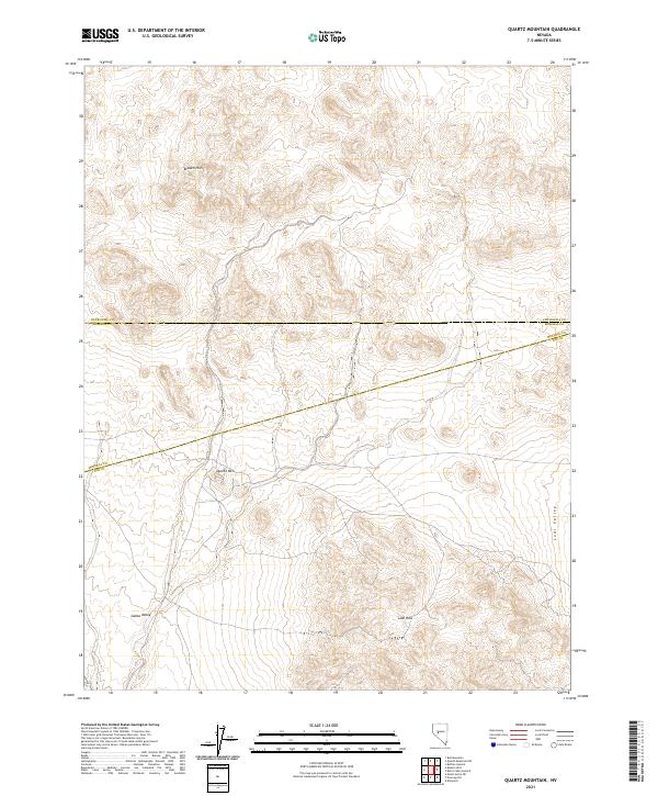 USGS Topographic Map – Quartz Mountain